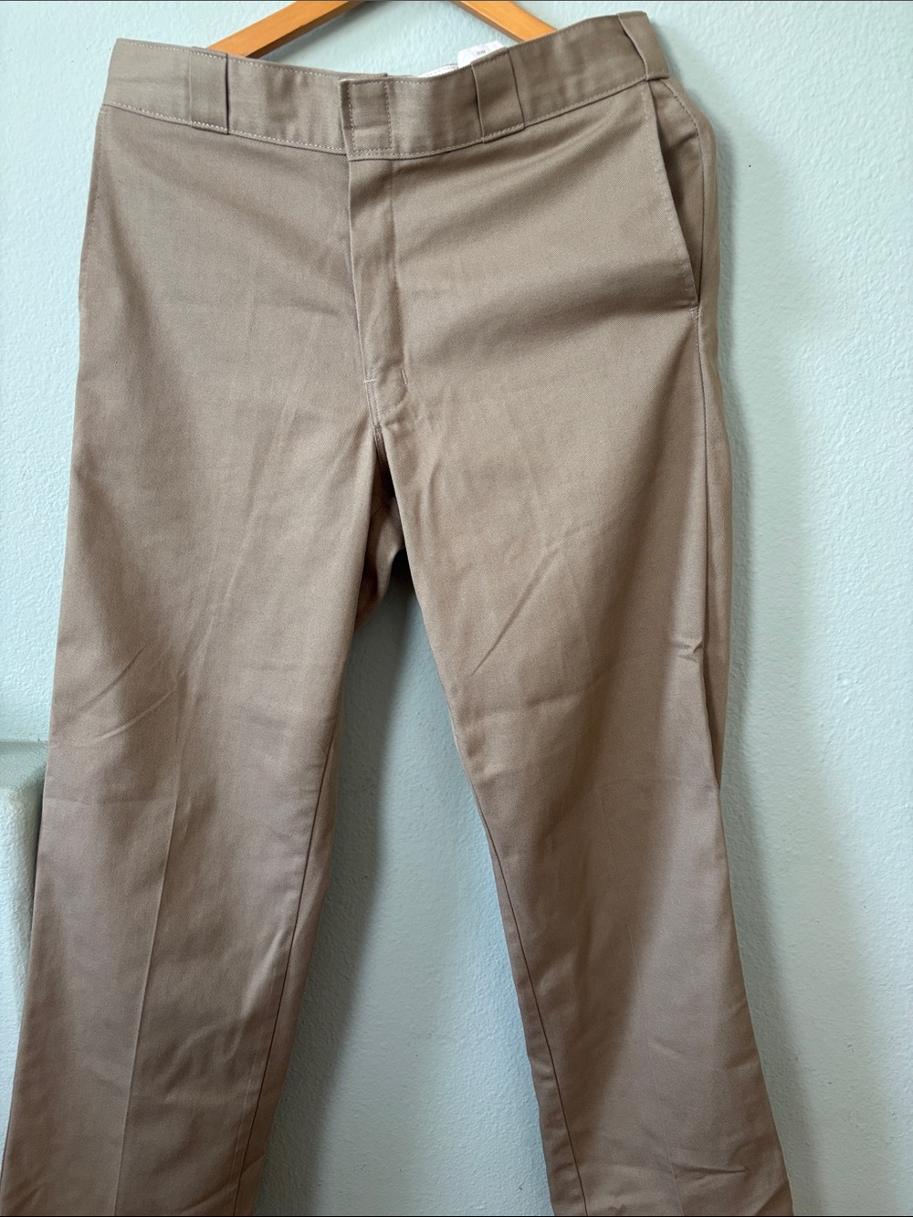 Dickies Men's Straight Chino Pants in Khaki Tan